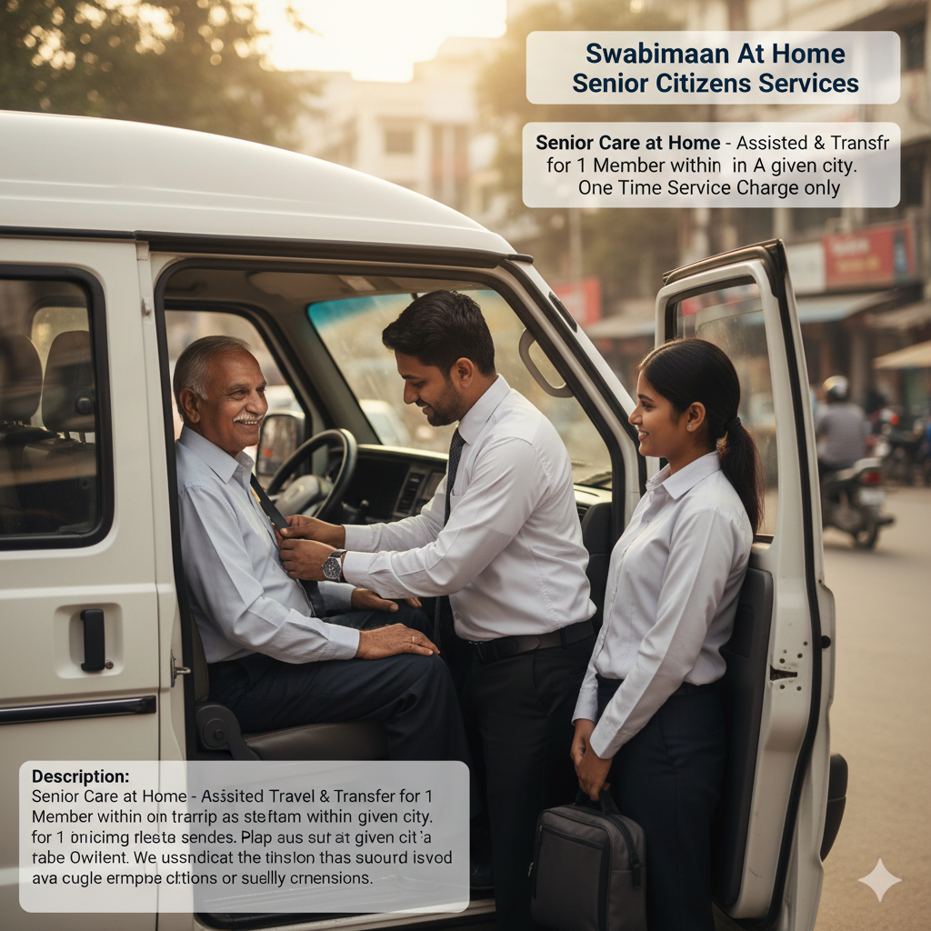 Senior Care At Home – Assisted Travel & Transfer for 2 Members