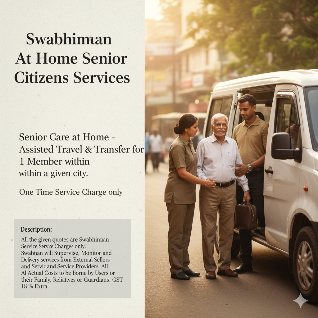 Senior Care At Home – Assisted Travel & Transfer for 1 Member